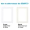 Egofine A5 White Picture Mats Pack of 14, Frame Mattes for 4x6 Pictures, Acid Free, 1.2mm Thickness, with Core Bevel Cut